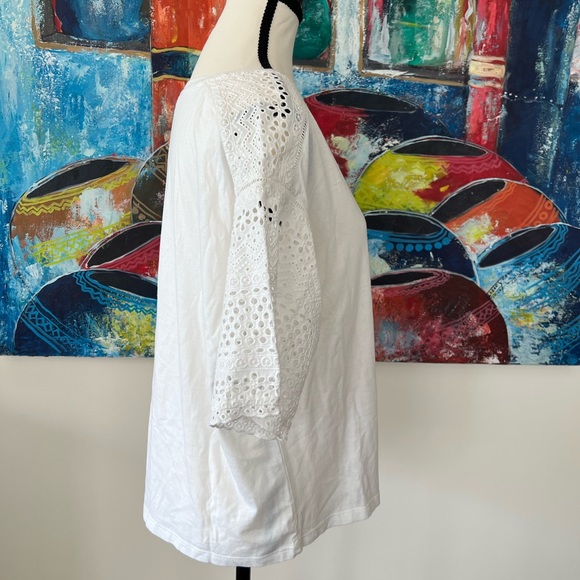 Lauren Ralph Lauren Embroidered Cotton Top - Picture 3 of 14